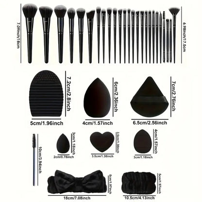 13-Piece Professional Makeup Brush Set